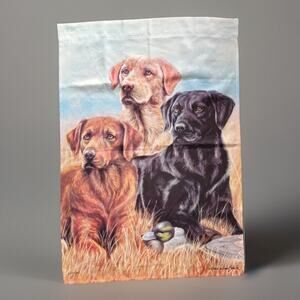 Labrador Retriever Victoria Wilson-Schultz Large Outdoor Rectangular Flag